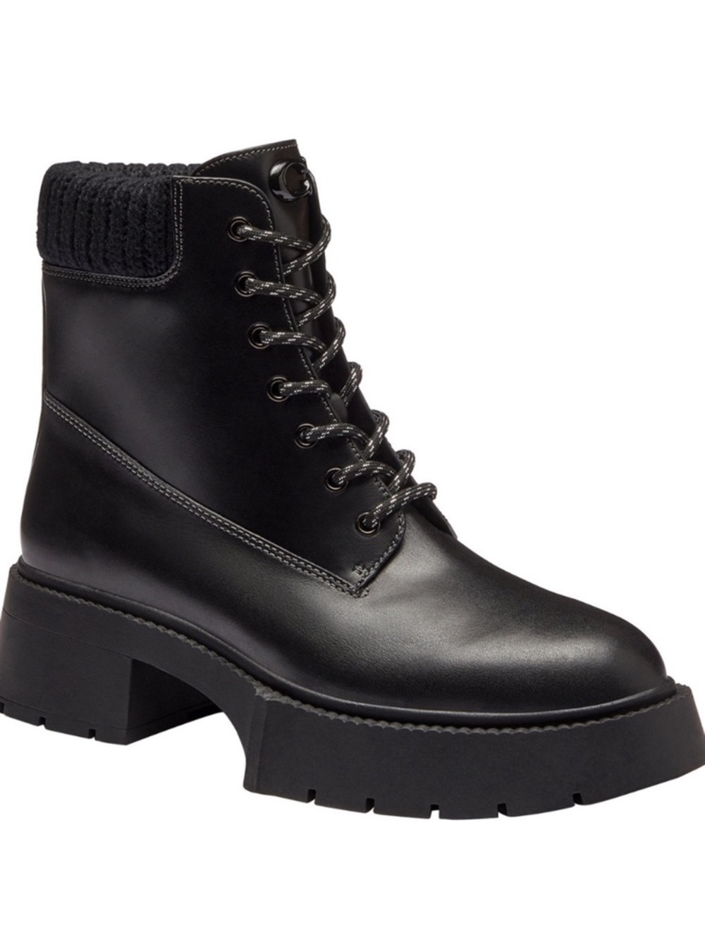 COACH Women's Leah Platform Lace-Up Booties